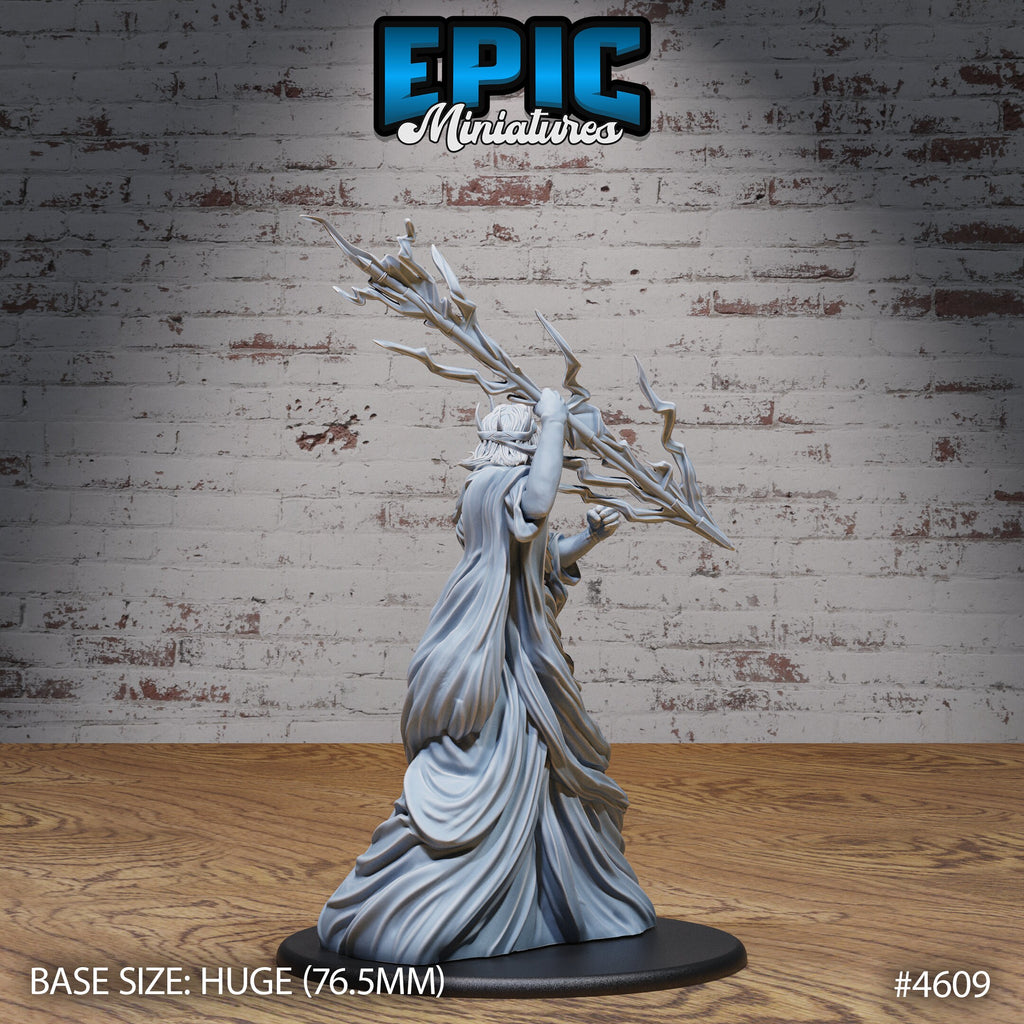 White God Avatar Option #4607 back DND miniature Faith Defender 16k resin
