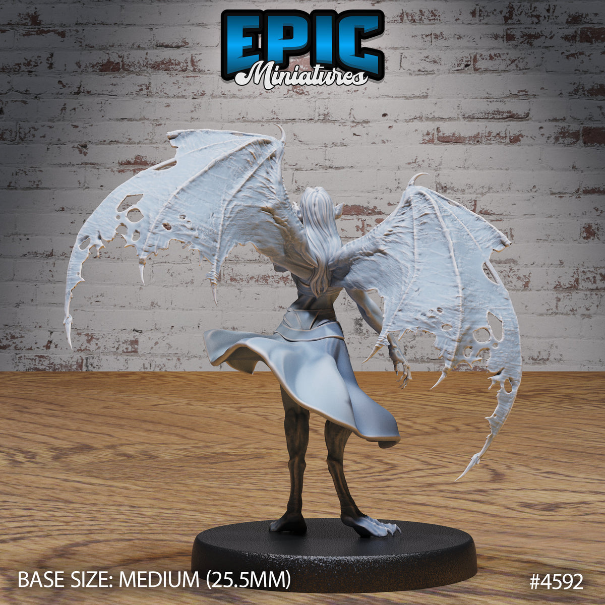 Vampire Lady Option #4593 front DND miniature Vampire Invasion 16k resin
