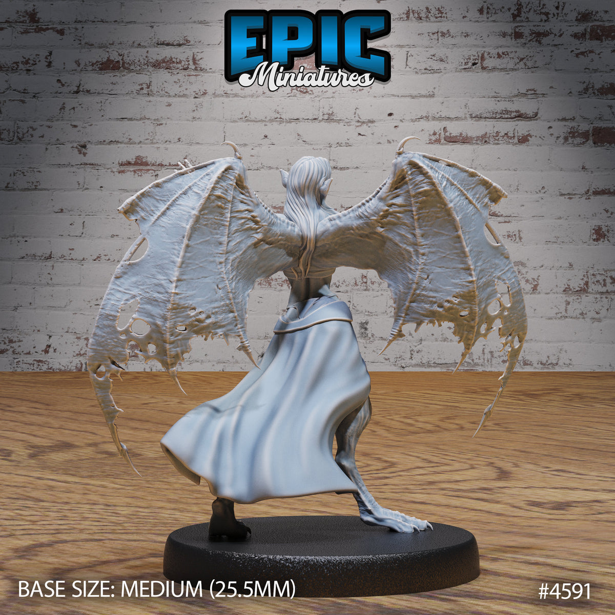 Vampire Lady Option #4592 front DND miniature Vampire Invasion 16k resin