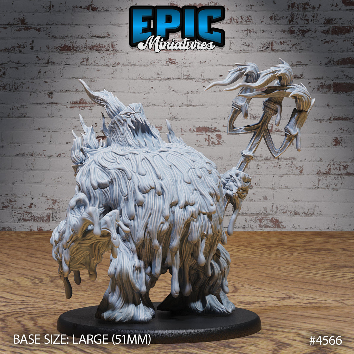 Candle Wax Golem Option #4566 back DND miniature Vampire Invasion 16k resin