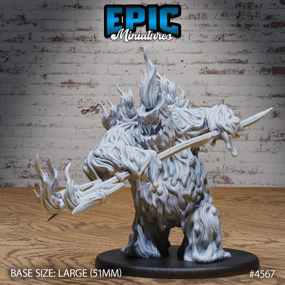 Candle Wax Golem Option #4567 back DND miniature Vampire Invasion 16k resin