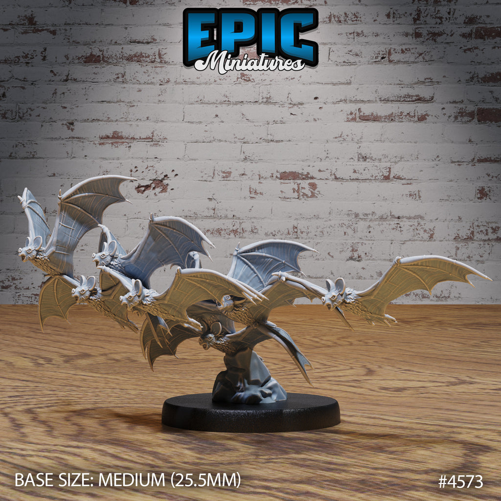 Bat Swarm Option #4573 front DND miniature Vampire Invasion 16k resin