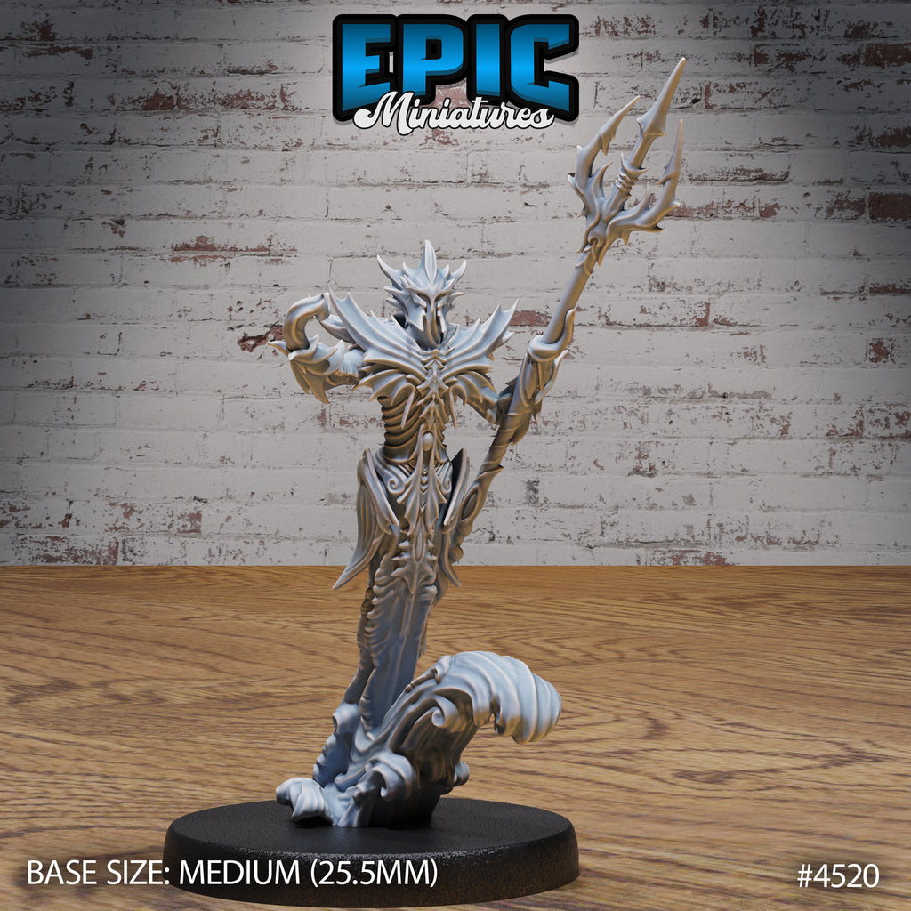 Water Myrmidon Option #4520 front DND miniature Safari Tour 16k resin