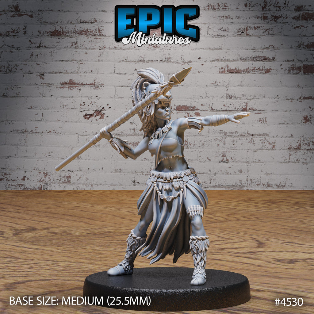 Lion Huntress Set of 3 DND miniature Safari Tour photo 6