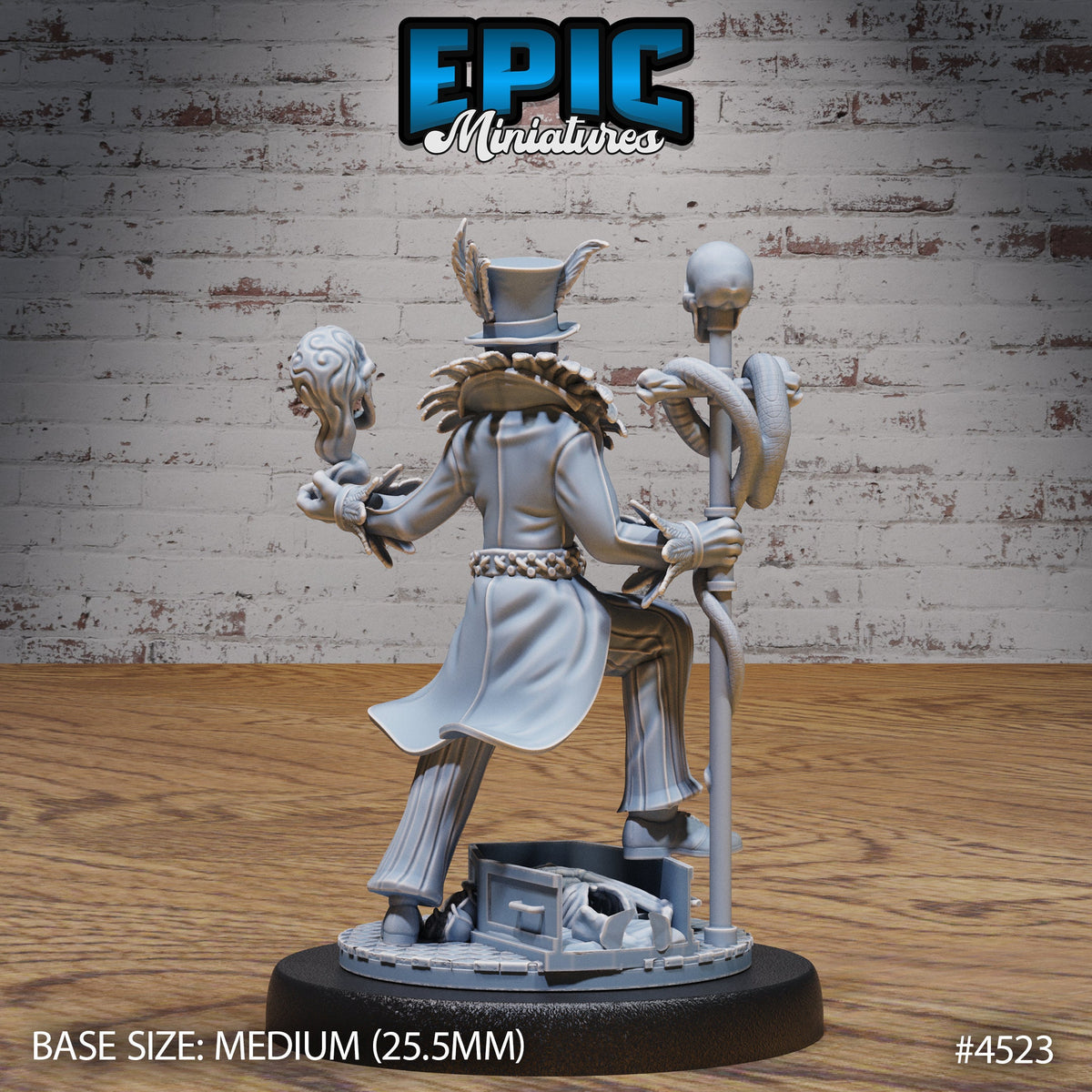 Soul Magician Option #4522 front DND miniature Safari Tour 16k resin