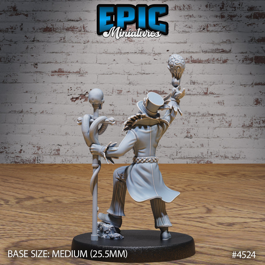 Soul Magician Option 1 300% front DND miniature Safari Tour 16k resin