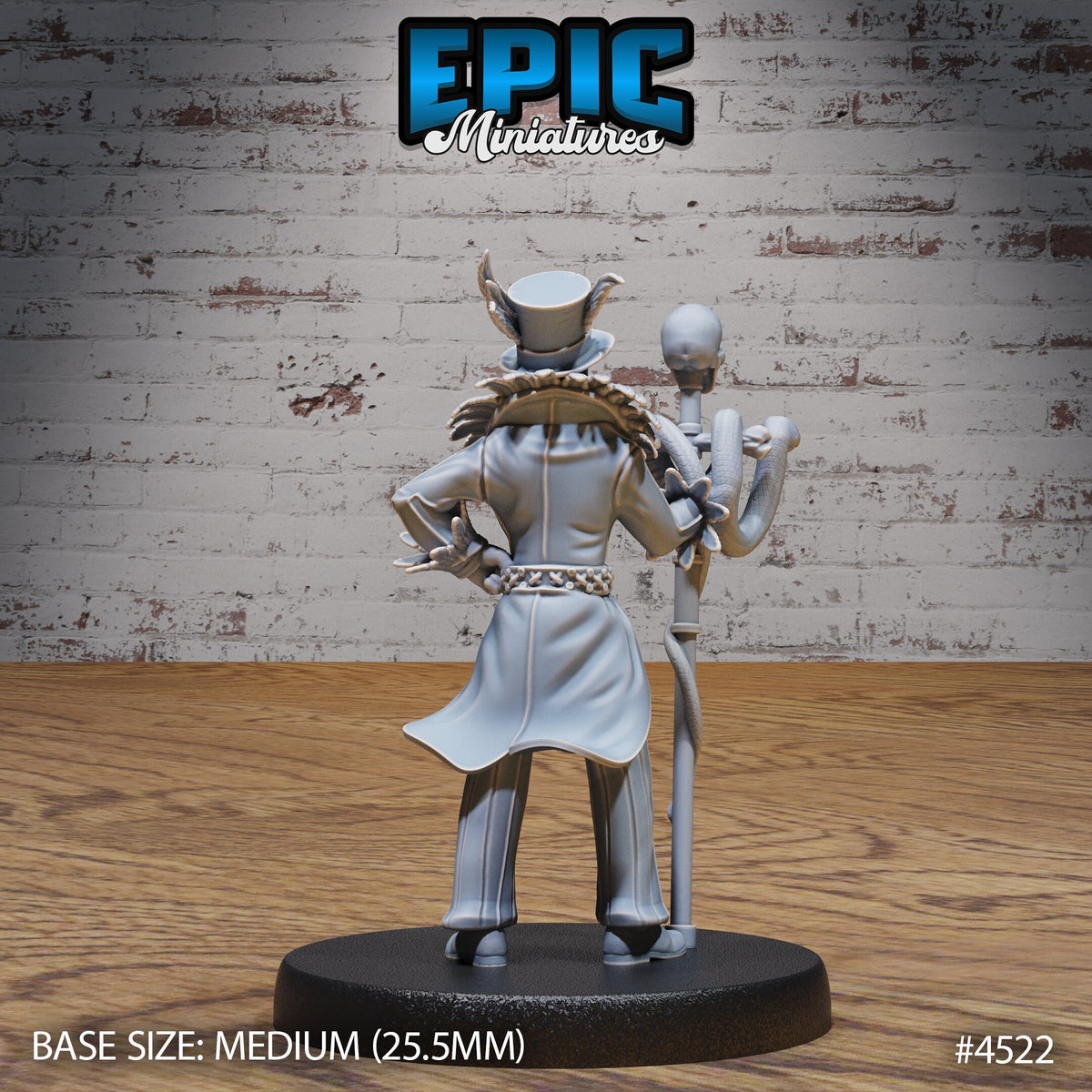 Soul Magician Option 3 300% front DND miniature Safari Tour 16k resin