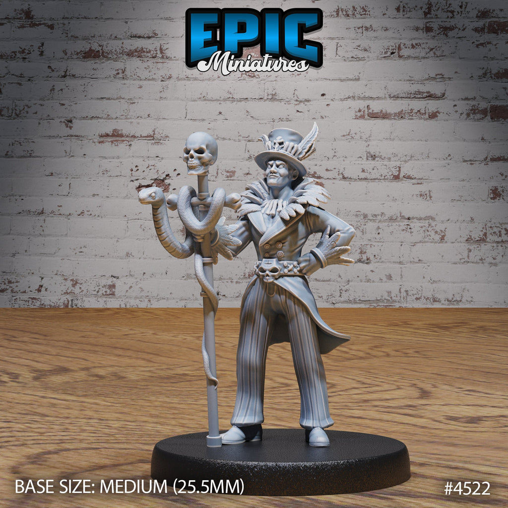 Soul Magician Option 2 300% front DND miniature Safari Tour 16k resin