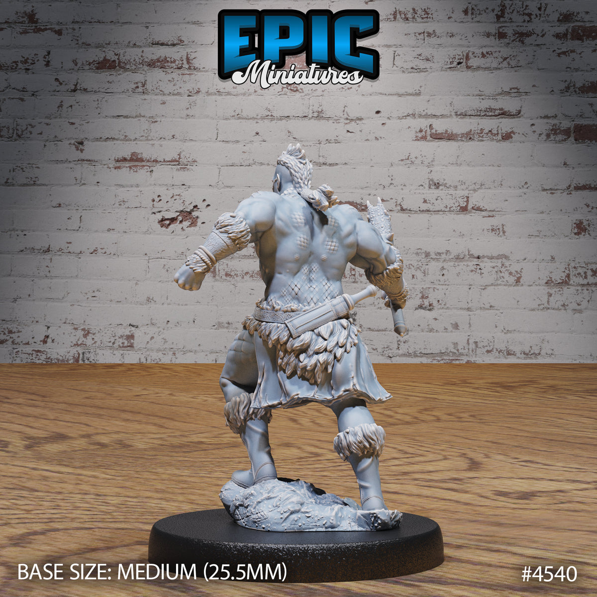 Dragon Blood Warrior Option #4541 back DND miniature Safari Tour 16k resin