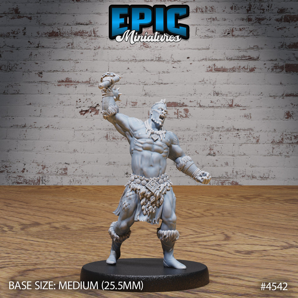 Dragon Blood Warrior Option #4540 front DND miniature Safari Tour 16k resin