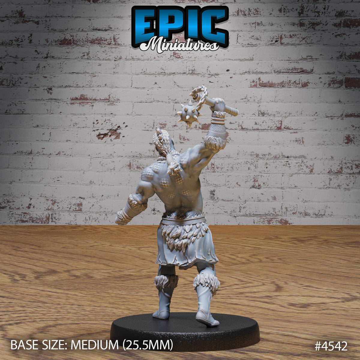 Dragon Blood Warrior Option #4540 back DND miniature Safari Tour 16k resin