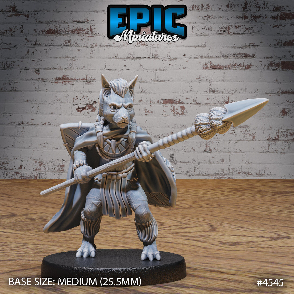 Beast Folk Tribe Option #4543 front DND miniature Safari Tour 16k resin