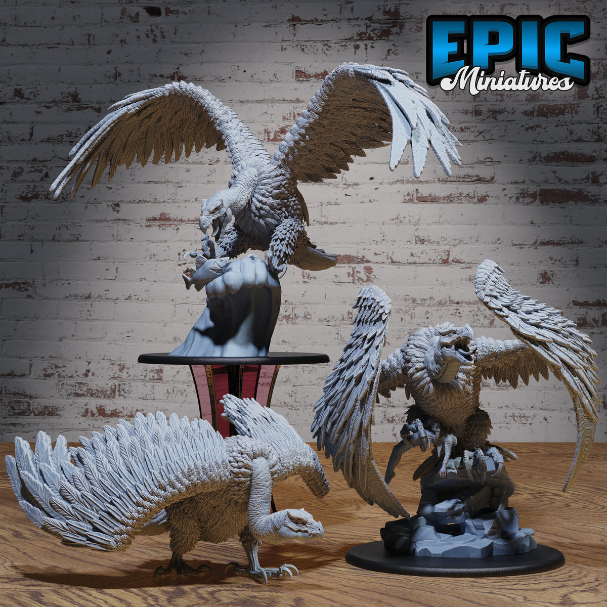 Giant Vulture Avatar DND miniatures group photo Safari Tour