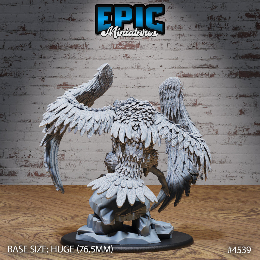 Giant Vulture Avatar Option #4537 back DND miniature Safari Tour 16k resin