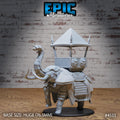 1/35 scale Safari Elephant Mount Option #4533 front DND miniature Safari Tour 16k resin