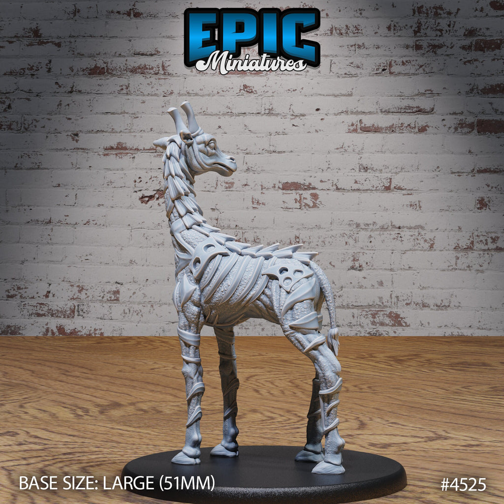 Giraffe Exo Skeleton Option #4526 back DND miniature Safari Tour 16k resin