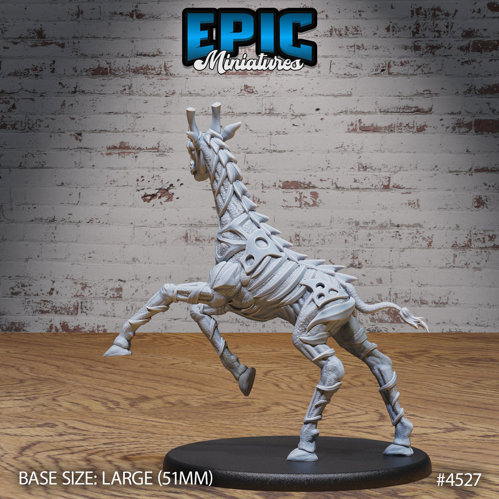 Giraffe Exo Skeleton Option #4525 back DND miniature Safari Tour 16k resin
