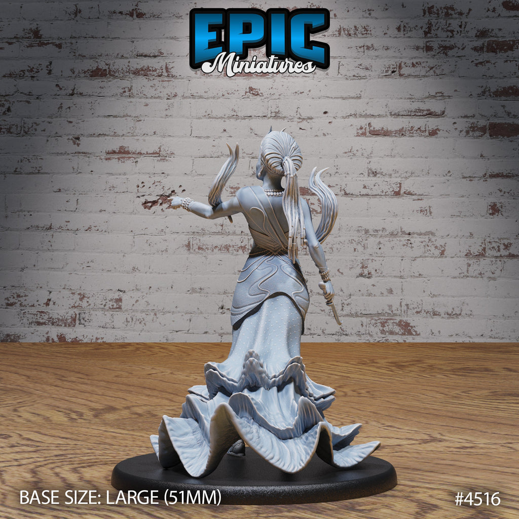 River Goddess Avatar Option #4516 back DND miniature Safari Tour 16k resin
