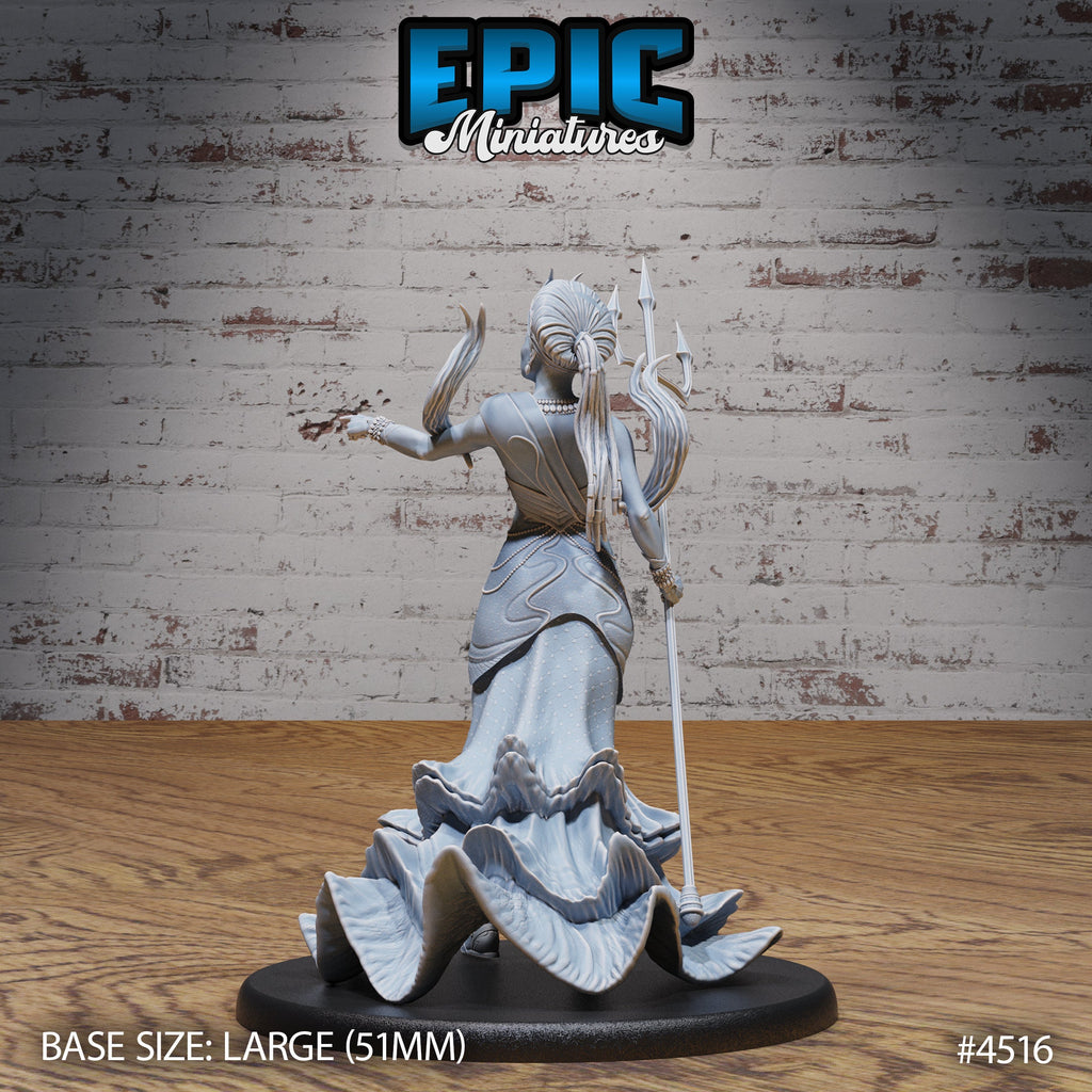 River Goddess Avatar Option #4517 back DND miniature Safari Tour 16k resin