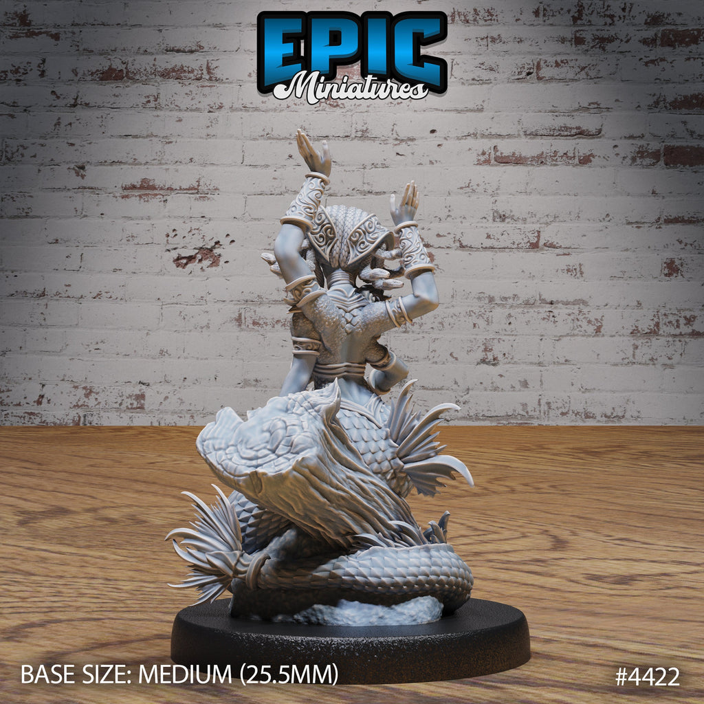 Naga Queen Option #4422 back DND miniature Serpents Rage 16k resin