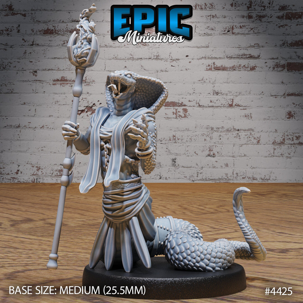 Cobra Folk Option #4425 back DND miniature Serpents Rage 16k resin