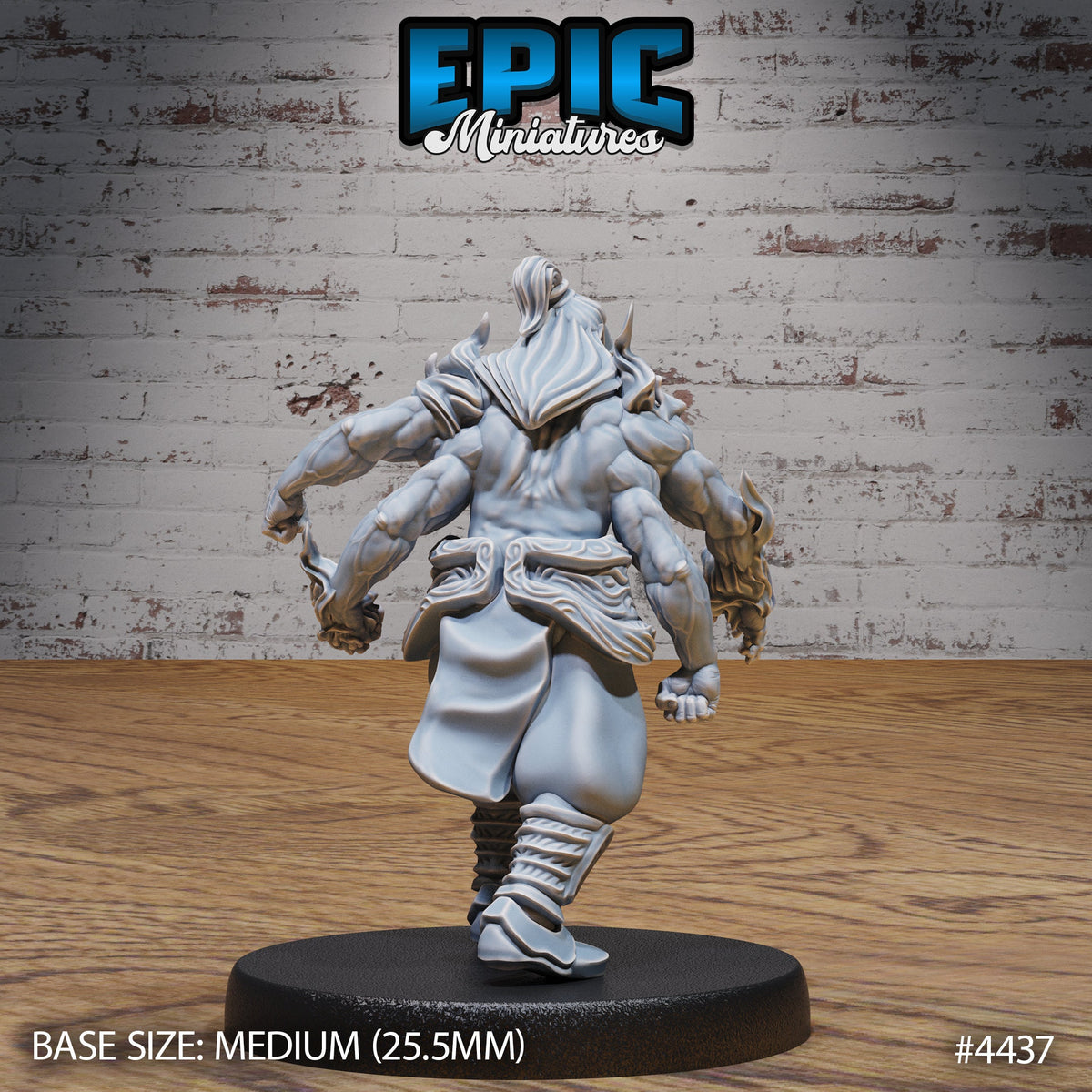 Rage Demon Asura Option #4437 back DND miniature Serpents Rage 16k resin