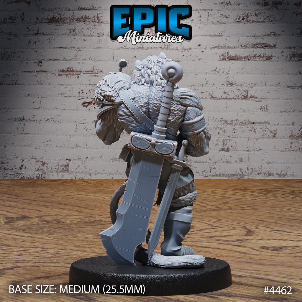 Tiger Folk Option #4460 back DND miniature Serpents Rage 16k resin