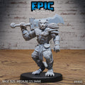 Tiger Folk Option #4461 front DND miniature Serpents Rage 16k resin