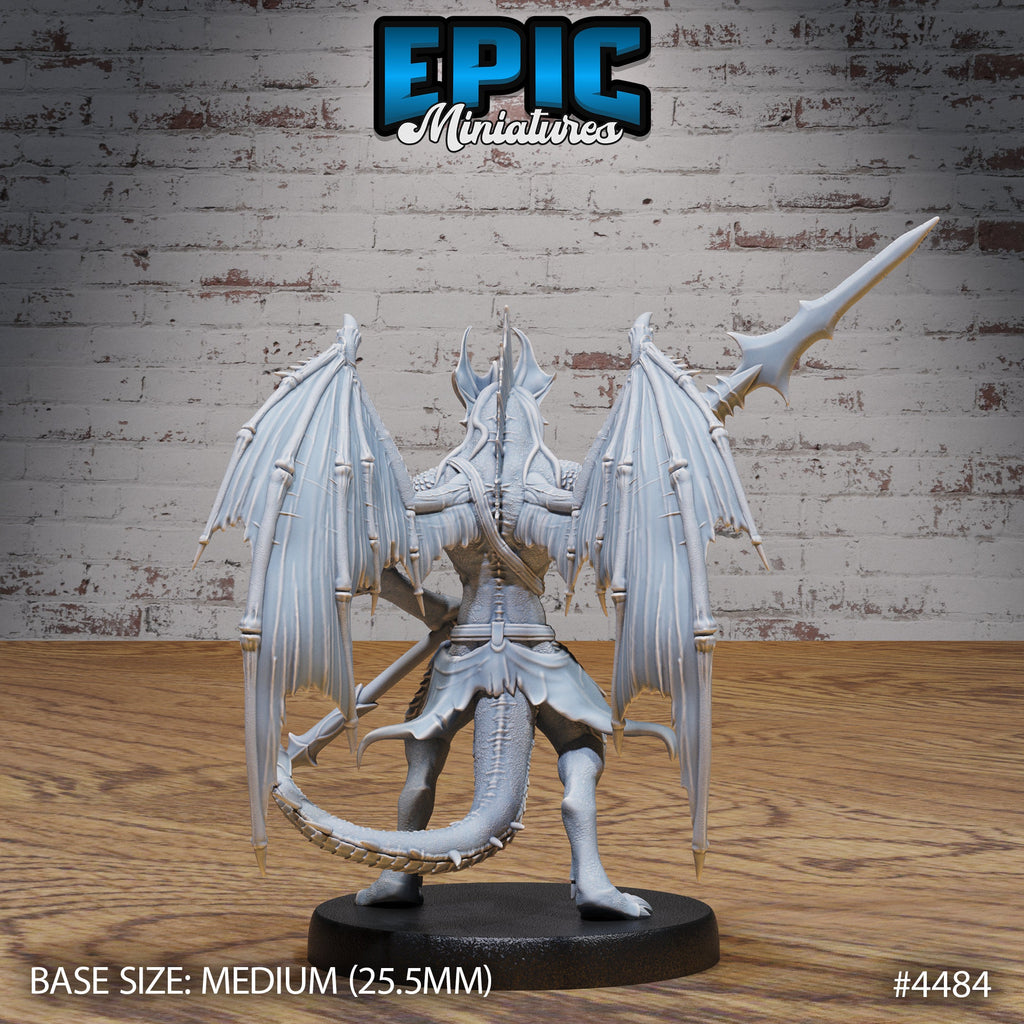 Draconic Demon Brass Option #4485 front DND miniature Vampire Invasion 16k resin