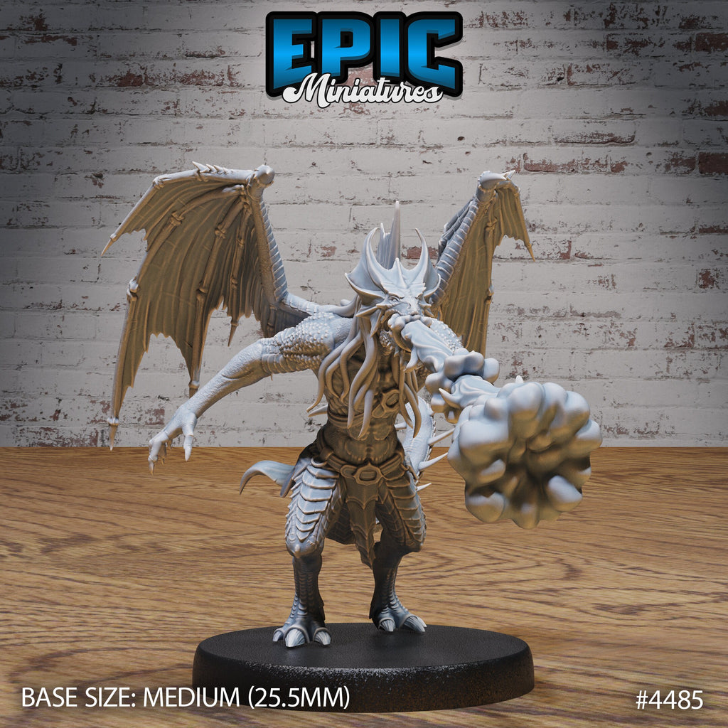 Draconic Demon Brass Option #4485 back DND miniature Vampire Invasion 16k resin