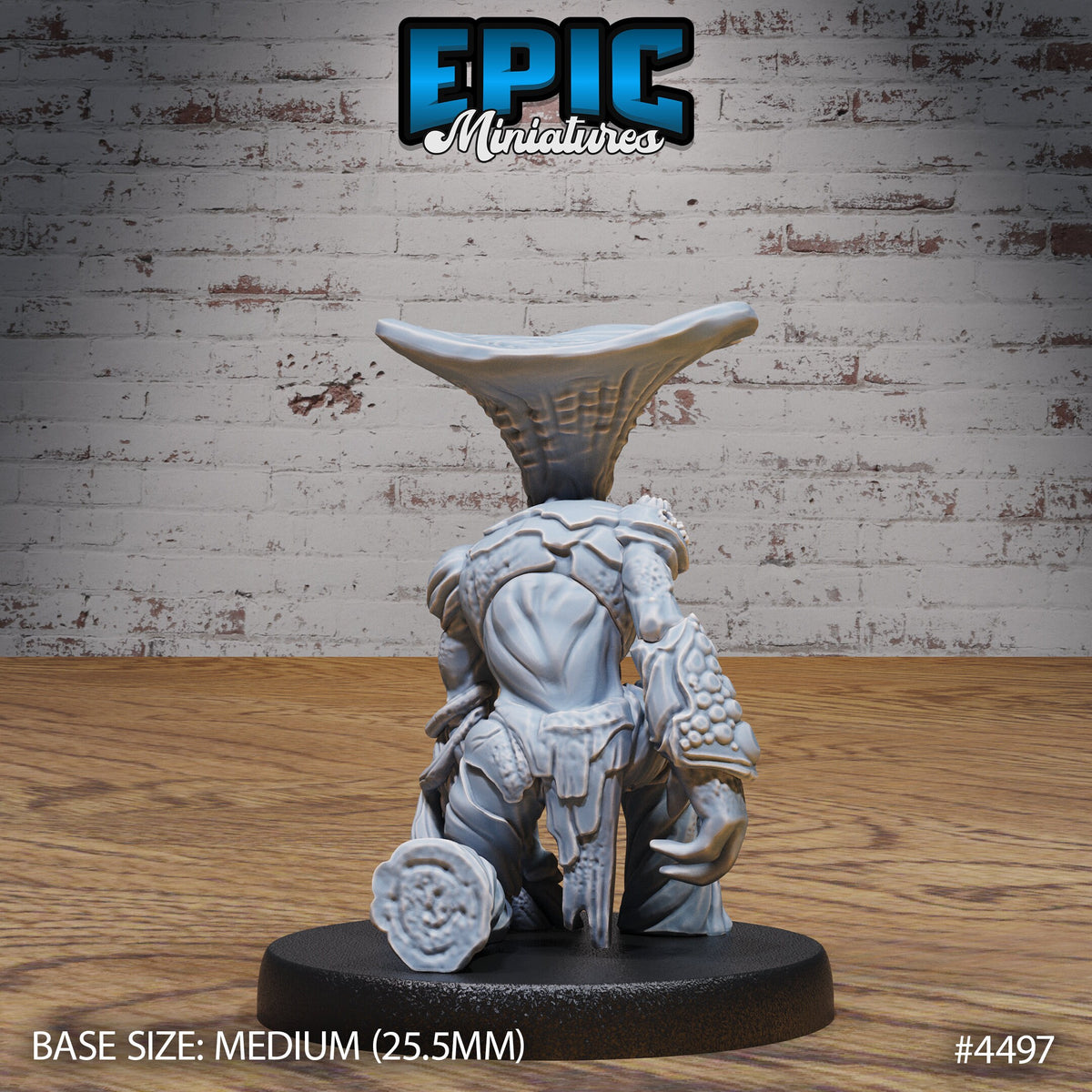 Mushroom Folk 3 large scale front DND miniature Vampire Invasion 16k resin