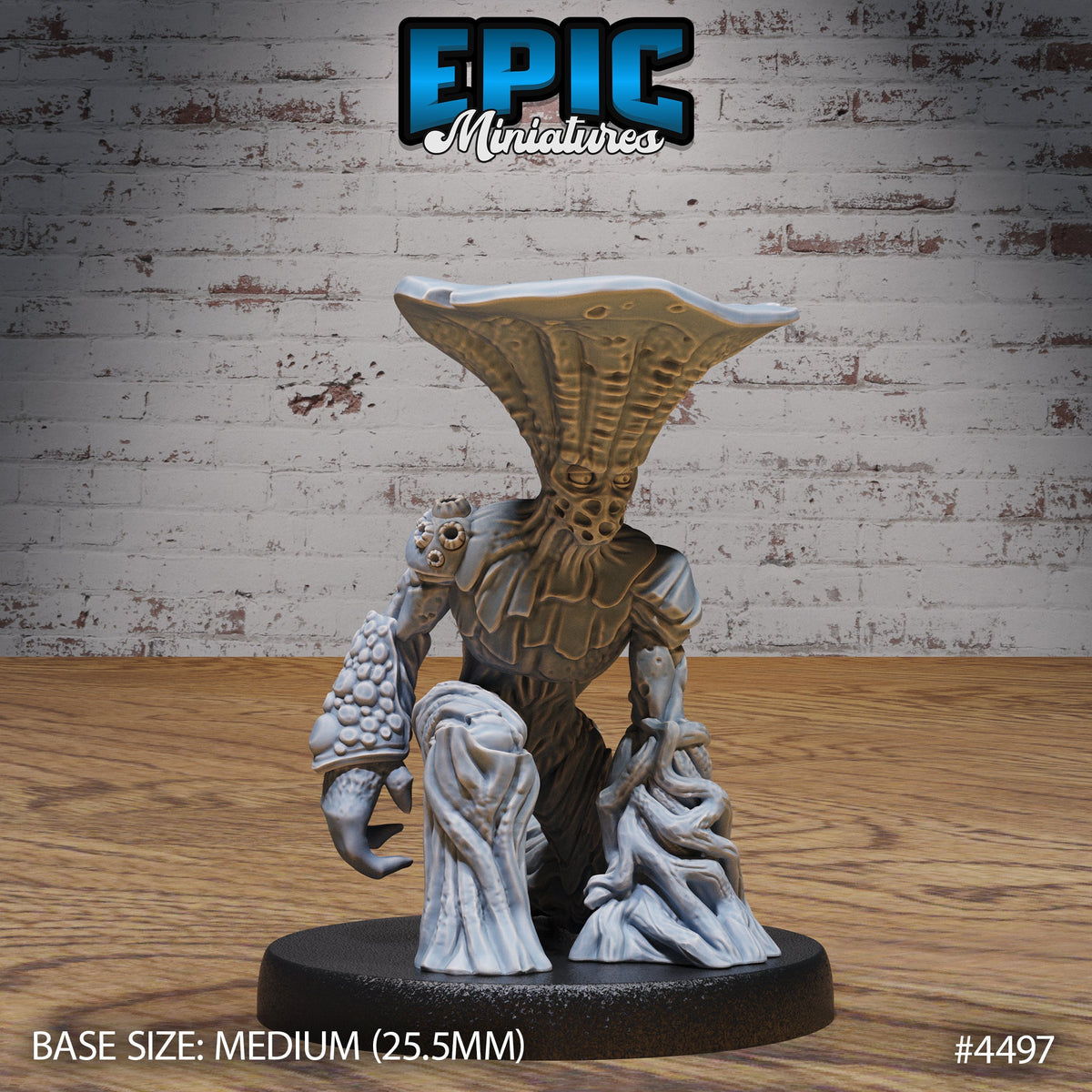 Mushroom Folk 2 large scale front DND miniature Vampire Invasion 16k resin