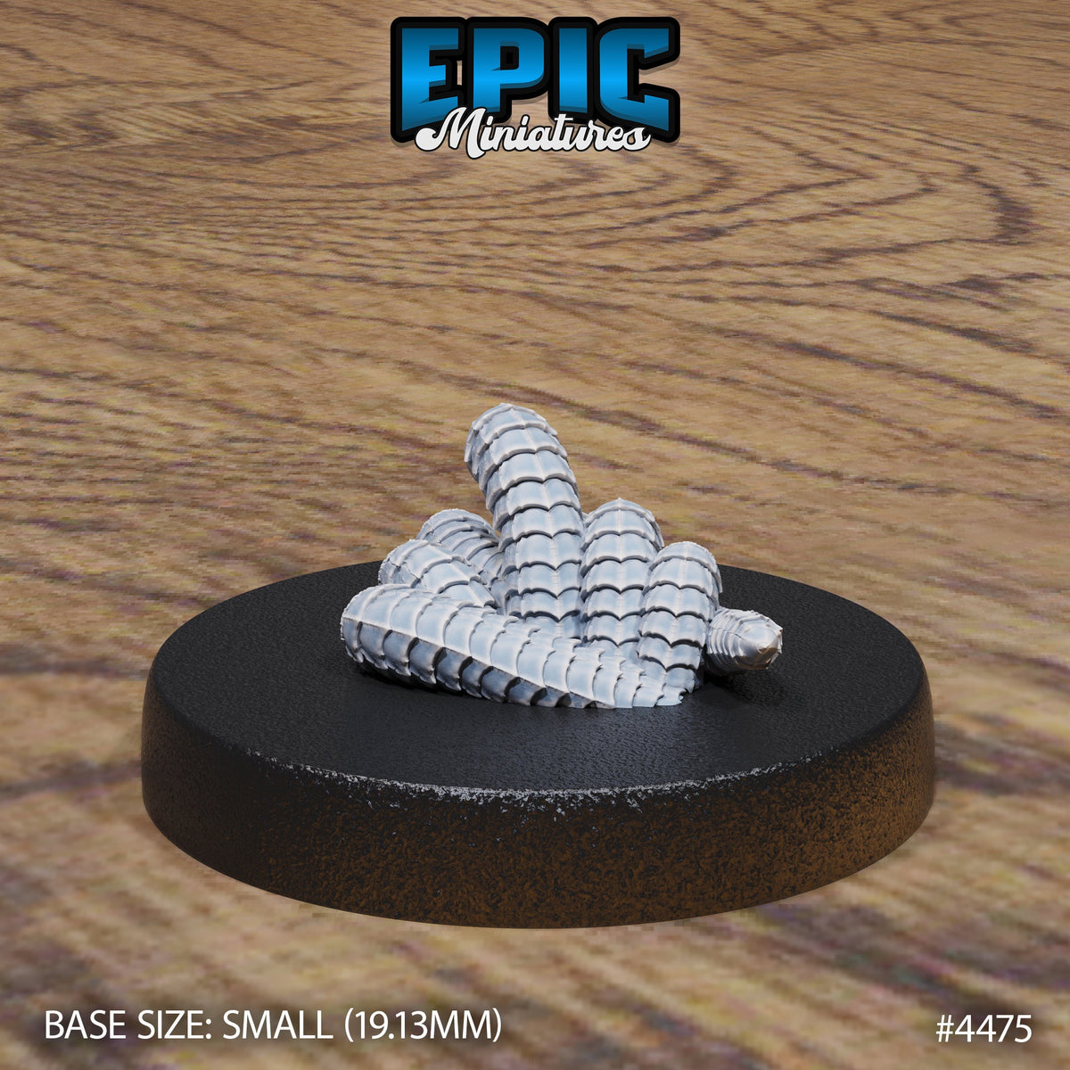 Worm Swarm Option #4475 front DND miniature Deep Dark Caves 16k resin