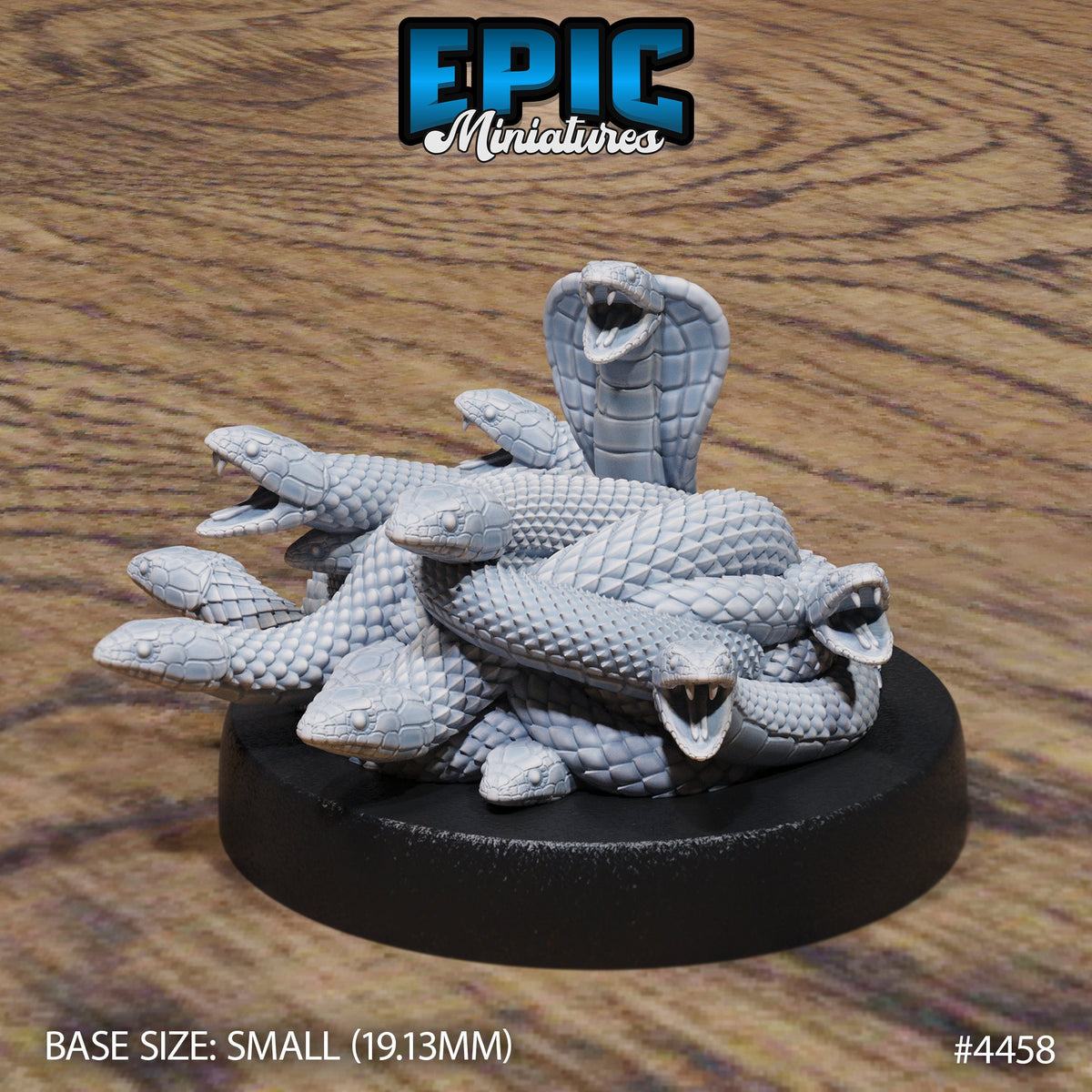 Snake Swarm Pick 10 front DND miniature Serpents Rage 16k resin