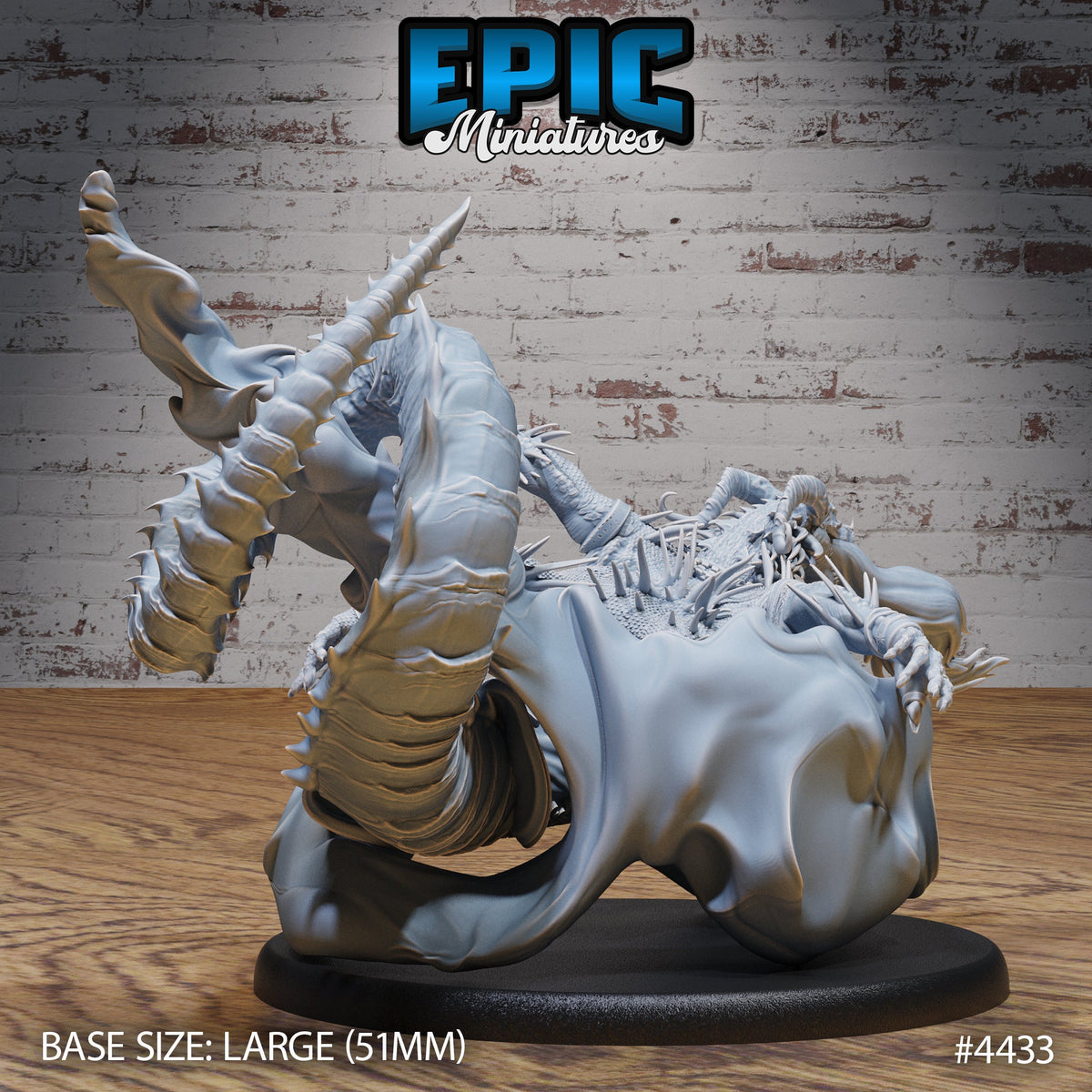 Naga Sorcerer Option #4431 back DND miniature Serpents Rage 16k resin