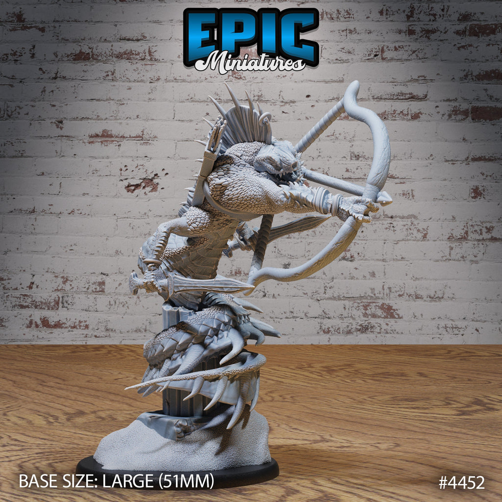 Naga Savage Option #4452 front DND miniature Serpents Rage 16k resin