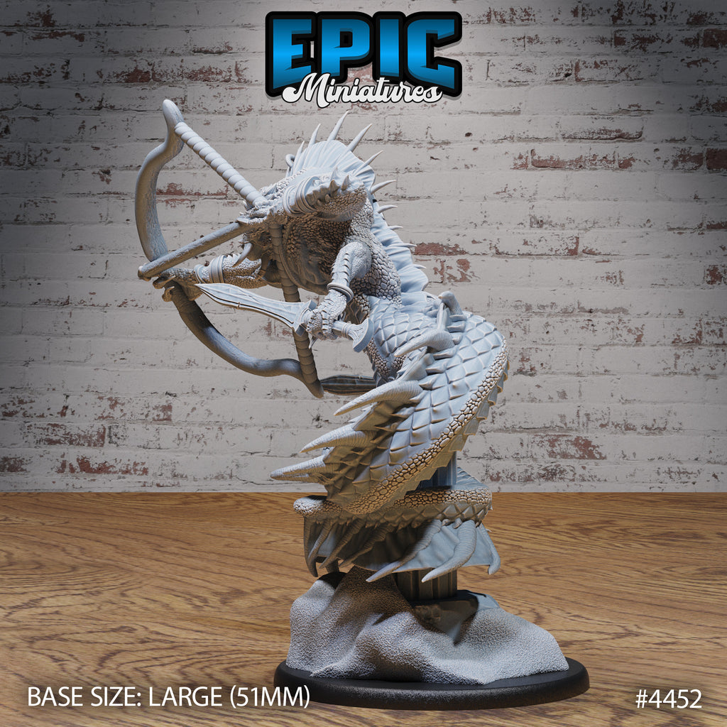 Naga Savage Option #4452 back DND miniature Serpents Rage 16k resin