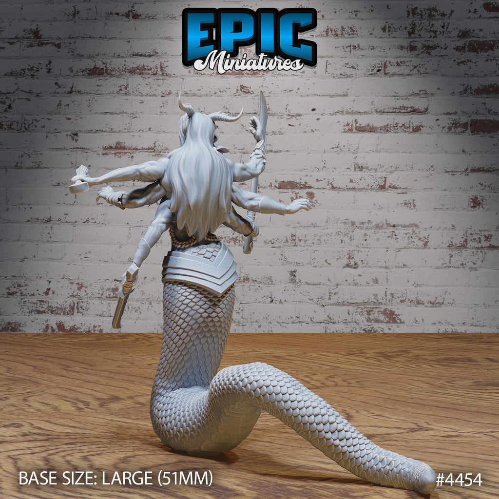 Naga Death Envoy Option #4455 back DND miniature Serpents Rage 16k resin