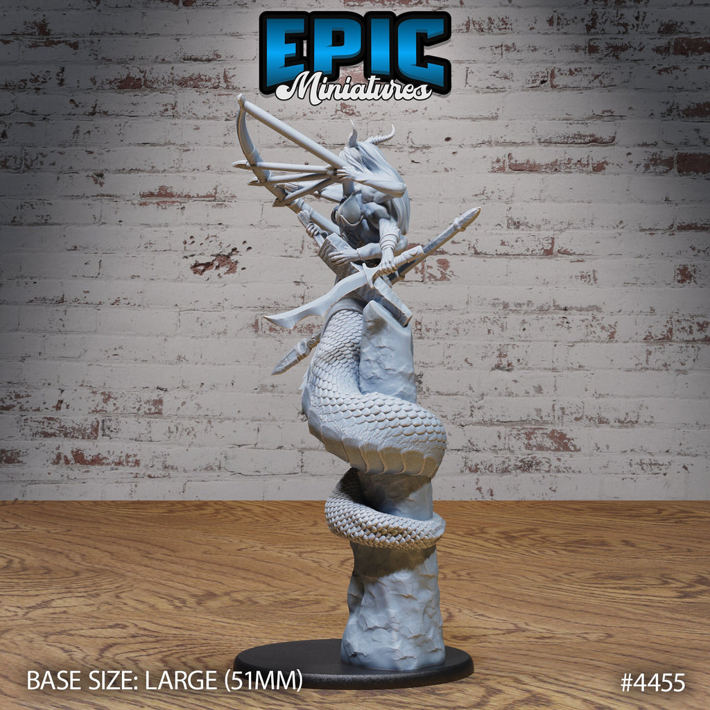 Naga Death Envoy Option #4456 back DND miniature Serpents Rage 16k resin