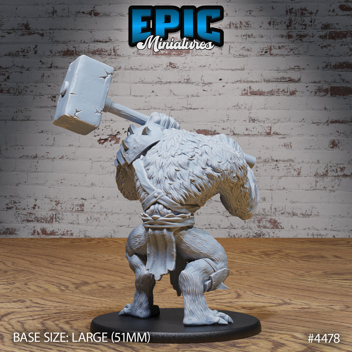 Quaggoth Option #4478 back DND miniature Deep Dark Caves 16k resin