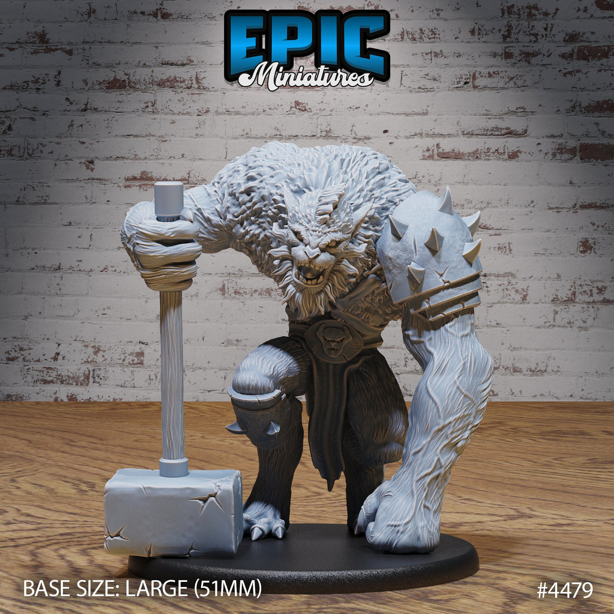 Quaggoth Option #4479 front DND miniature Deep Dark Caves 16k resin