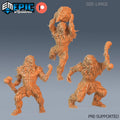 Burrowing Troll Set of 3 DND miniatures group photo Caves of Despair