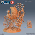 Drider Abomination Option #1696 front DND miniature Caves of Despair 16k resin