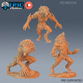 Werewolf Brute Set of 3 DND miniatures group photo Caves of Despair
