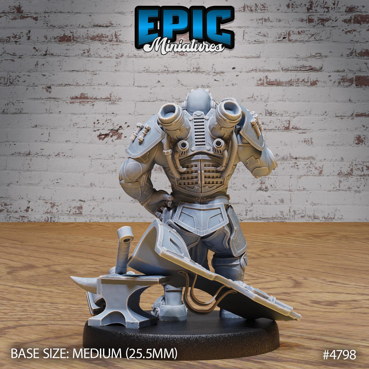 Tinkerer Knight Option #4798 back DND miniature Steam Society 16k resin