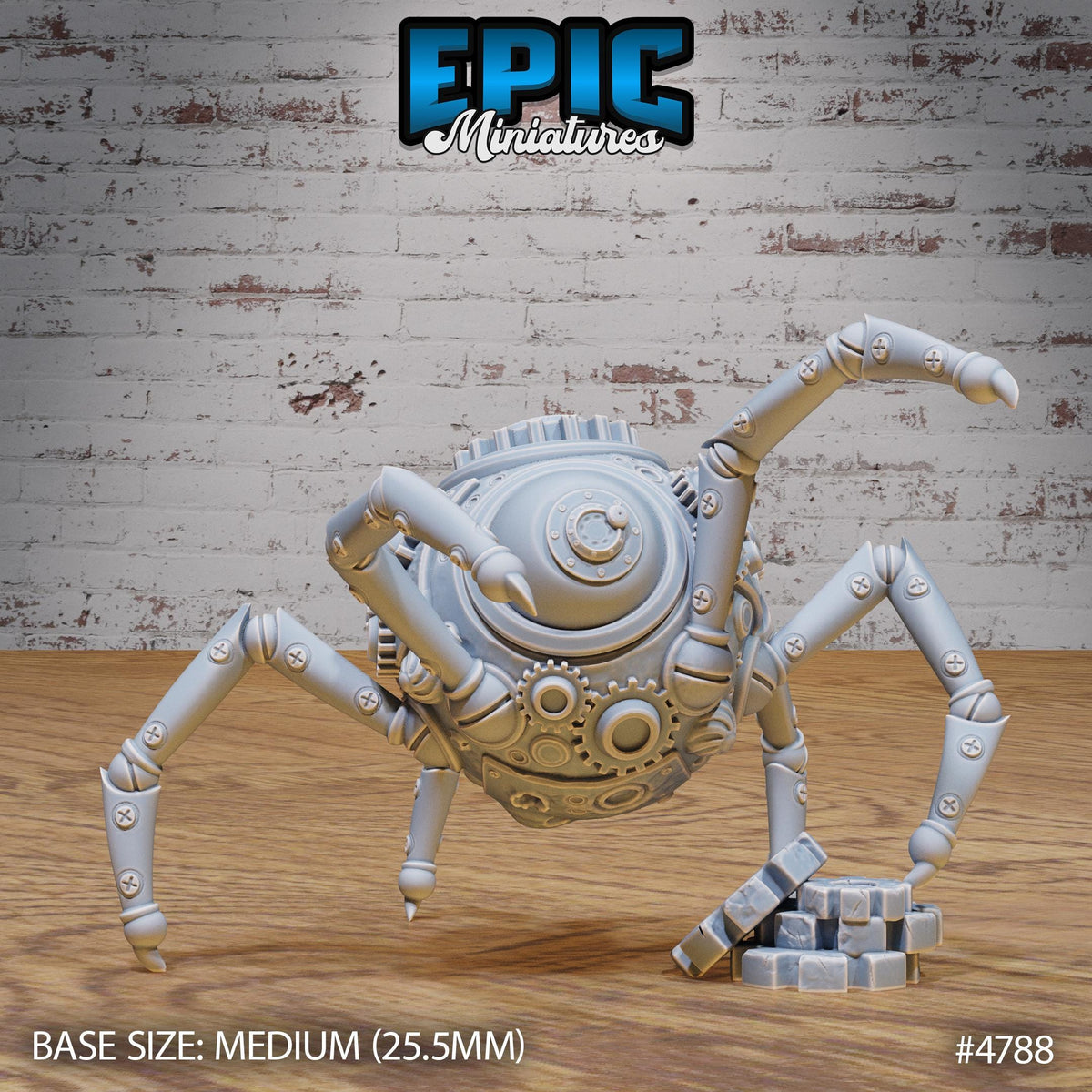 Clockwork Mono Drone Option #4788 front DND miniature Steam Society 16k resin