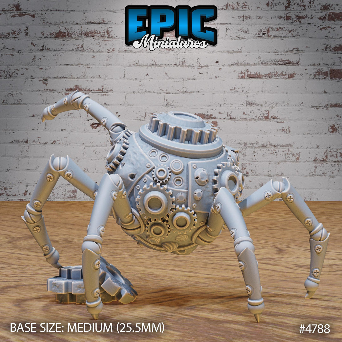 Clockwork Mono Drone Option #4788 back DND miniature Steam Society 16k resin