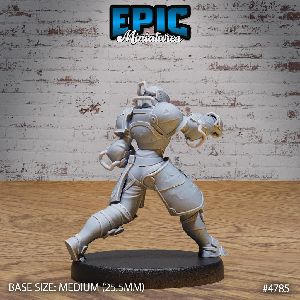 Exosuit Artificer Female Option #4784 (2) front DND miniature Steam Society 16k resin