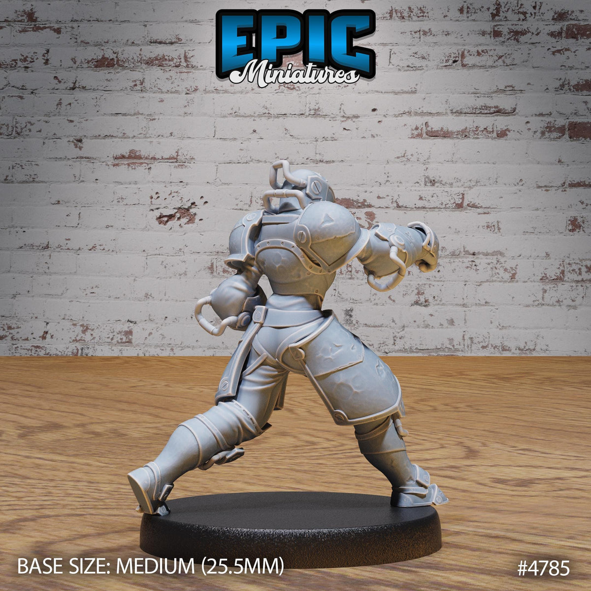 Exosuit Artificer Female Option #4784 (2) front DND miniature Steam Society 16k resin
