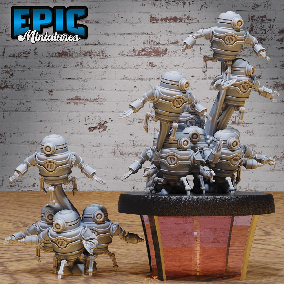 Automaton Swarm Set of 2 DND miniatures group photo Steam Society